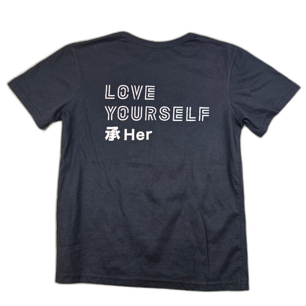 BTS Love Yourself 2017 Tour Merch Tee Black K-Pop Graphic Shirt S - Picture 3 of 8